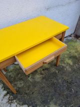 BUREAU CHENE MASSIF LAQUE JAUNE