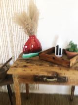 Vase rouge et bleu