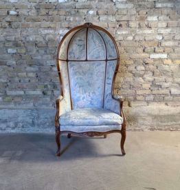 Fauteuil bergère confessionnal ou carrosse