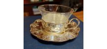 Lot 13 Tasses à thé en argent 