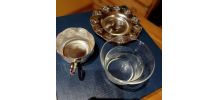 Lot 13 Tasses à thé en argent 