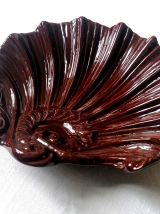 Coupes coquillage en faïence roccoco