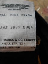 JEAN LEVIS VINTAGE ANNEE 1960 NEUF BLEU MARINE T 36-38