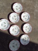 assiettes vintage