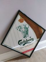 miroir publicitaire Bière Carlsberg