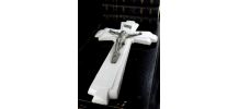 Grande croix catholique en faience (60 cm) - Choisy-le-Roi 