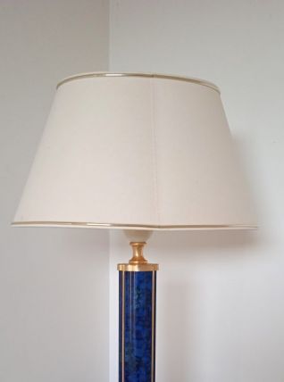 lampe a posé en bakélite bleue marbré 
