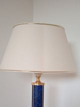lampe a posé en bakélite bleue marbré 