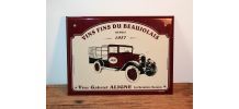 Véritable plaque émaillé vigneron