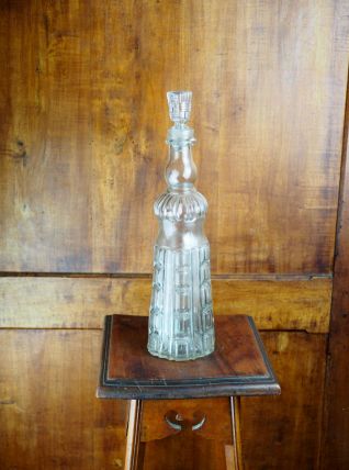  Grande carafe en verre - début XXème