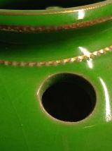 Photophore. Vert &amp; Or - Tea light holder. Green &amp; Gold