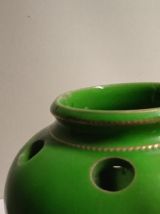 Photophore. Vert &amp; Or - Tea light holder. Green &amp; Gold