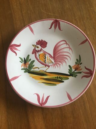 Assiette en faïence Lallier  de Moustiers