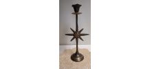Bougeoir étoile à 8 branches - 8 pointed star candle holder