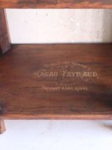 Table d’appoint publicitaire cacao Payraud art déco