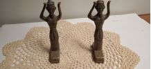 Bougeoirs coniques en bronze - Bronze Taper Candle Holders