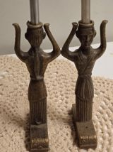 Bougeoirs coniques en bronze - Bronze Taper Candle Holders
