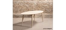 Table à manger ovale sur-mesure en chêne massif