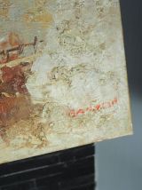 Grand tableau impressionniste d'Edward Barton