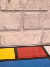 Etagere string style piet mondrian  montants or . rare  47x4