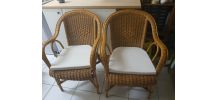 2 fauteuil en rotin