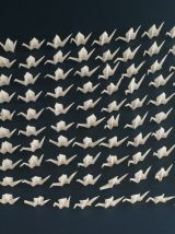 100 grues origami blanc, mariage, fête, baptême