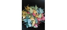 100 grues origami couleurs pastel, mariage, fête, baptême, d