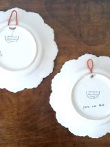 Henriot Quimper paire d'assiettes décoratives 