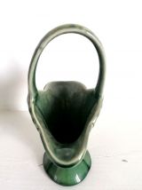 Vase panier en céramique art nouveau 