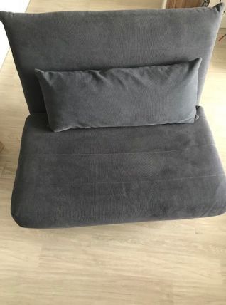 NIO- Banquette convertible 1 place gris anthracite