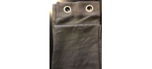 Rideau occultant GoodHome Moggo gris foncé 140 x 260 cm