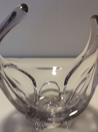 centre de table en cristal violet