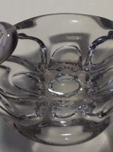centre de table en cristal violet