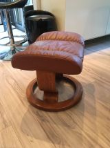 STRESSLESS FAUTEUIL EKORNES avec OTTOMAN 1980