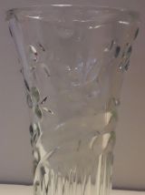 Vase en verre transparent