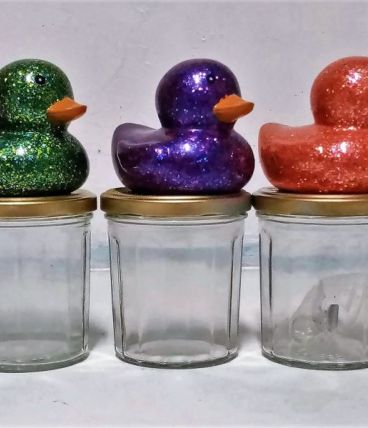 Bocal canard, lot de 5 bocaux de rangement