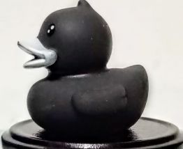 Bocal canard en bleu et noir, paire de  pots de rangement