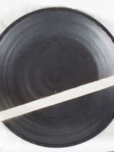 Set de 4 assiettes noires et blanches- Fabienne Jouvin