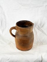  Ancien et gros pichet en terre vernissée - XIXème