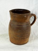  Ancien et gros pichet en terre vernissée - XIXème