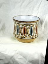 Vase à décor géométrique - JC Malarmey Vallauris