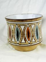 Vase à décor géométrique - JC Malarmey Vallauris