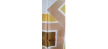 Foulard vintage à motifs géométriques