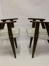  Fauteuil Bunny Type 300-177, 1960s tissu gris chiné.