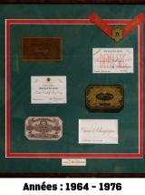 Collection Privée de 6 cadres d'étiquettes origin BOLLINGER 