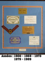Collection Privée de 6 cadres d'étiquettes origin BOLLINGER 