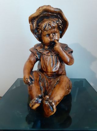 Statue fillette. Années 50/60.