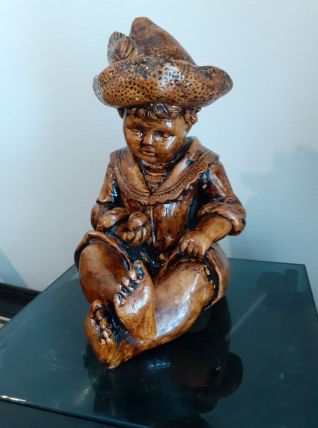 Statue petit garçon. Années 50/60.