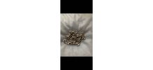 Collier graine de café acier inoxydable