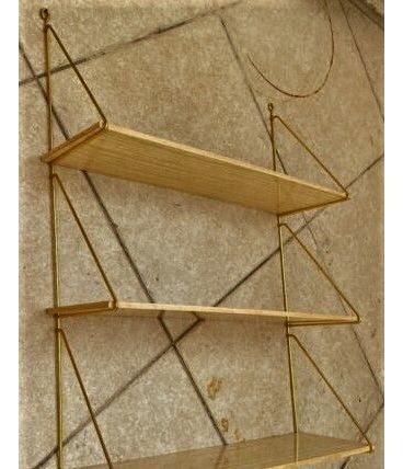 etagere permalux   1960  a 70 bois recouvert de formica une 